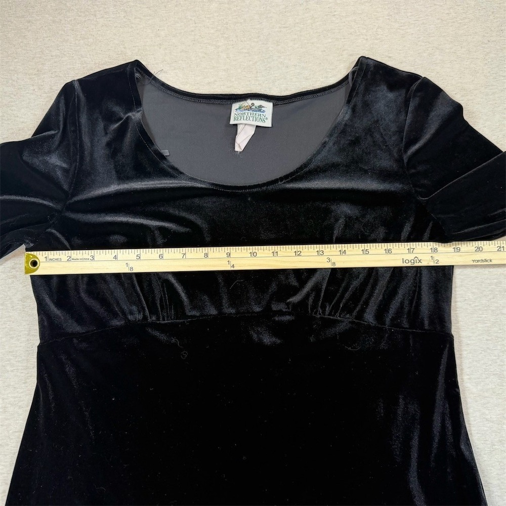 Northern Reflections Dress Womens Size 16 Black Fit & Flare Midi Scoop - Picture 5 of 10